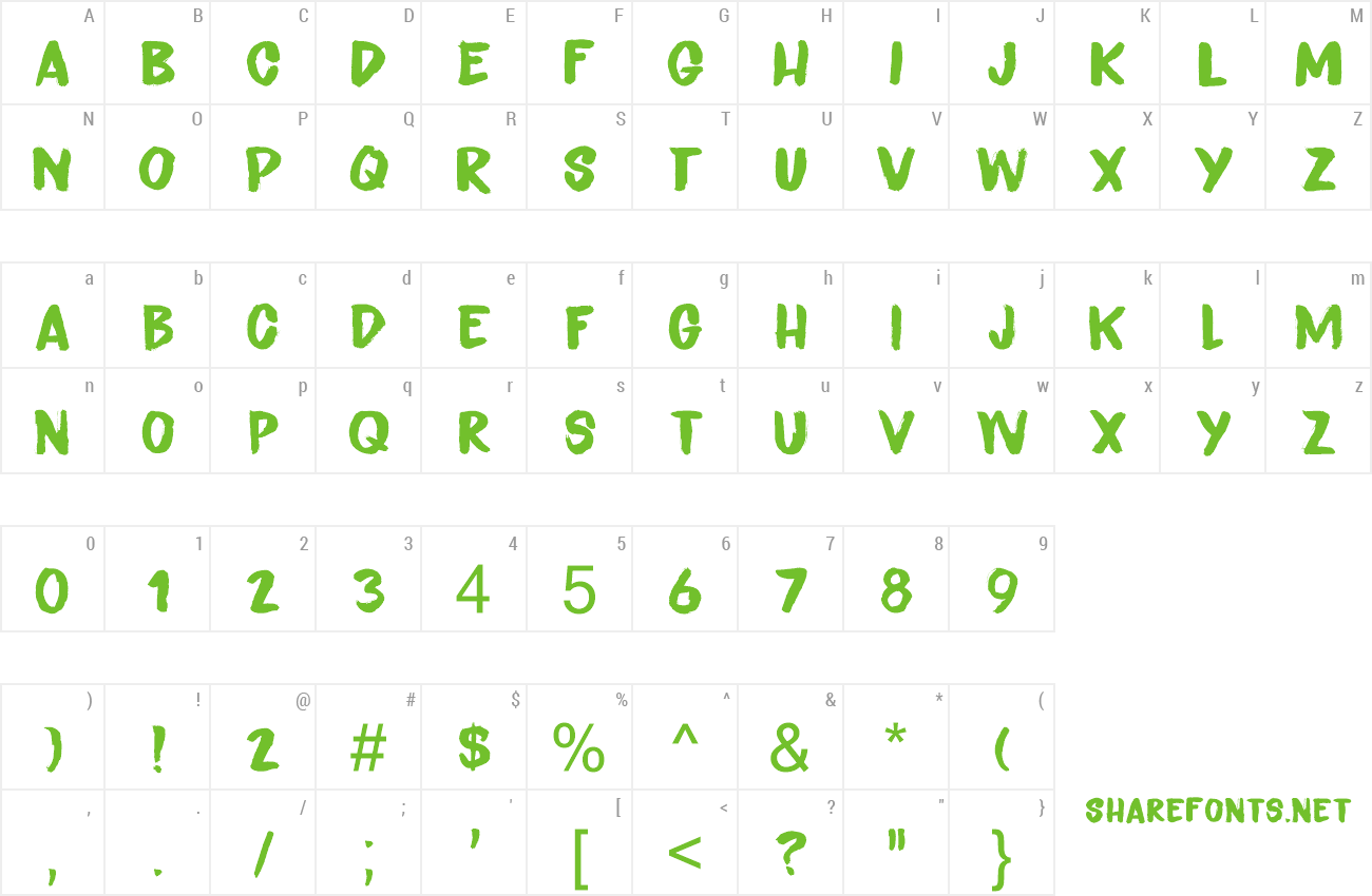 Font Endgame preview